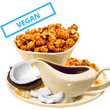 OOOH! VEGAN Toasted Coconut Golden Brittle Popcorn